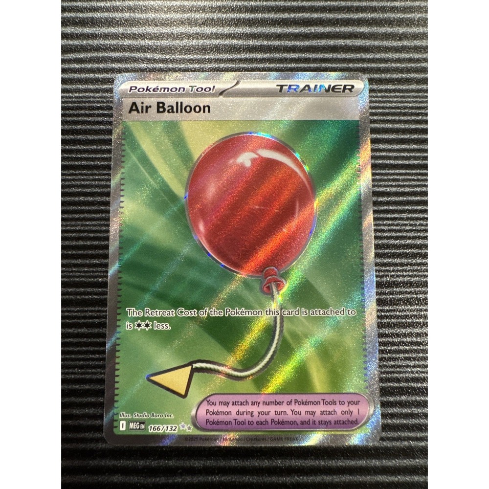 Pokemon Air Balloon 166/132 Me01 Mega Evolution Holo Ultra Rare Trainer Card